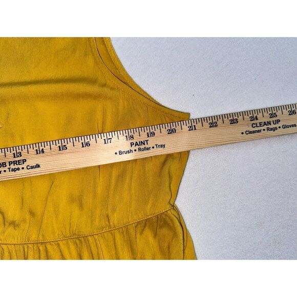 Torrid Women's Rayon Slub Button-Front Yellow Tiered Tank Sz 1 - Picture 10 of 11